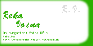 reka voina business card